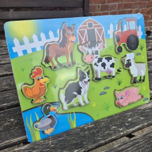 Wooden farm puzzle