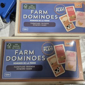 Farm Animals Wooden Dominoes