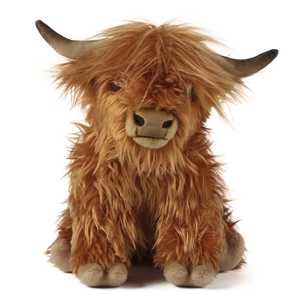 Living Nature Highland cow soft toy