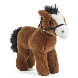 Living Nature Horse with bridle soft toy