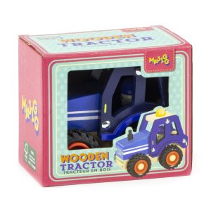 Wooden tractor toy