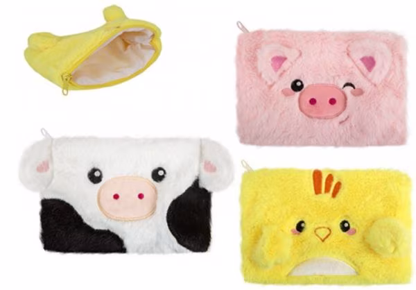 Plush Farm Pencil Case