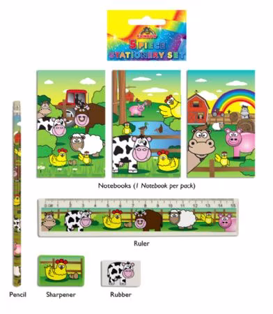 Farm Stationary 5 Piece Set
